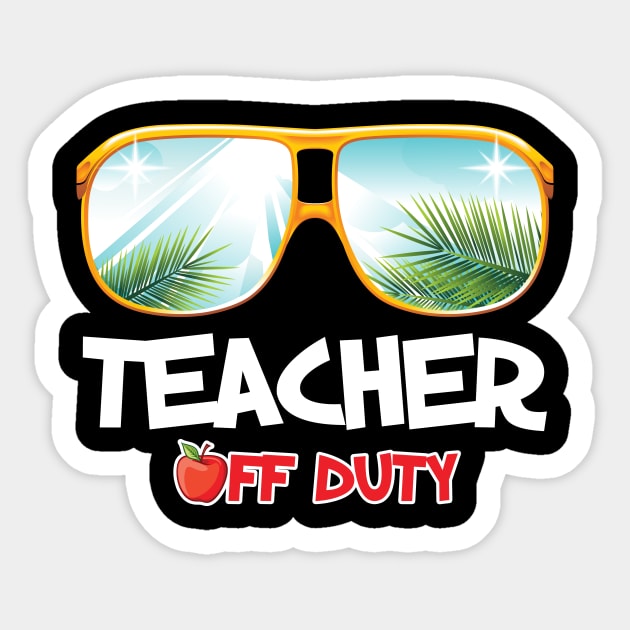 Off duty teacher great last day of school Sticker by klausgaiser